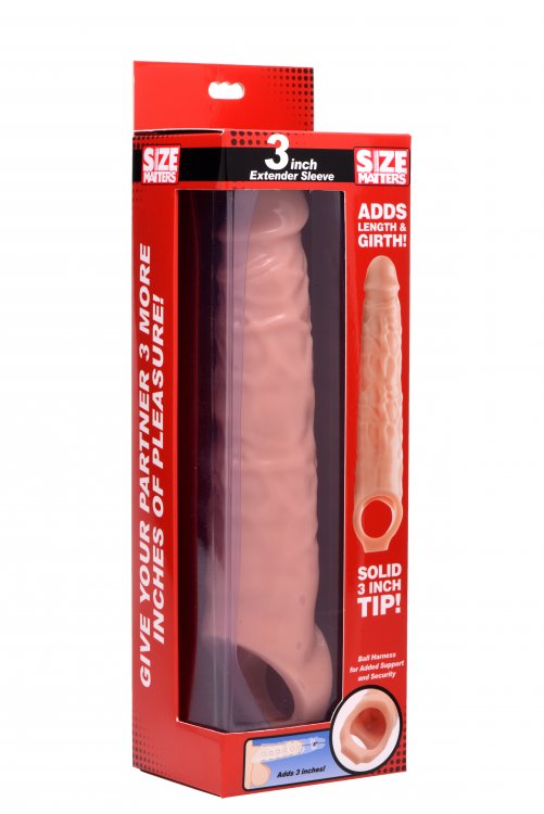 3 Inch Extender Sleeve - Flesh Default Title XR Brands Toys - Cockrings