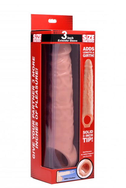 3 Inch Extender Sleeve - Flesh Default Title XR Brands Toys - Cockrings