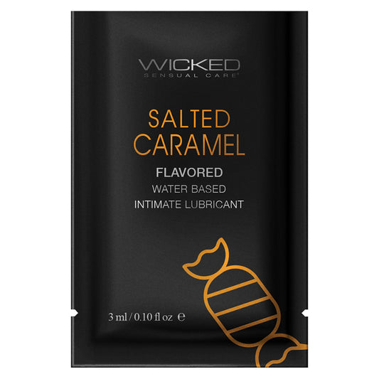 Wicked Aqua Salted Caramel Foil 3ml Default Title Wicked Sensual Care Sexual Wellness - Lubricants