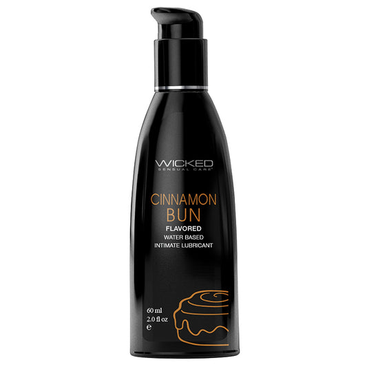 Wicked Aqua Flavored Lube-Cinnamon Bun 2oz Default Title Wicked Sensual Care Sexual Wellness - Lubricants