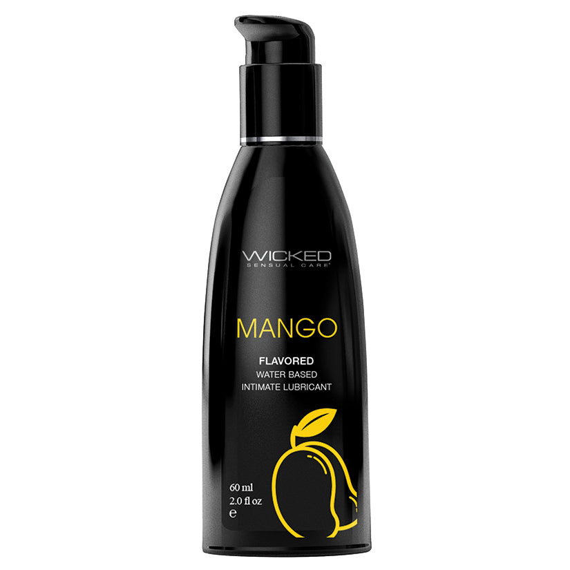 Wicked Aqua Flavored Lube-Mango 2oz Default Title Wicked Sensual Care Sexual Wellness - Lubricants