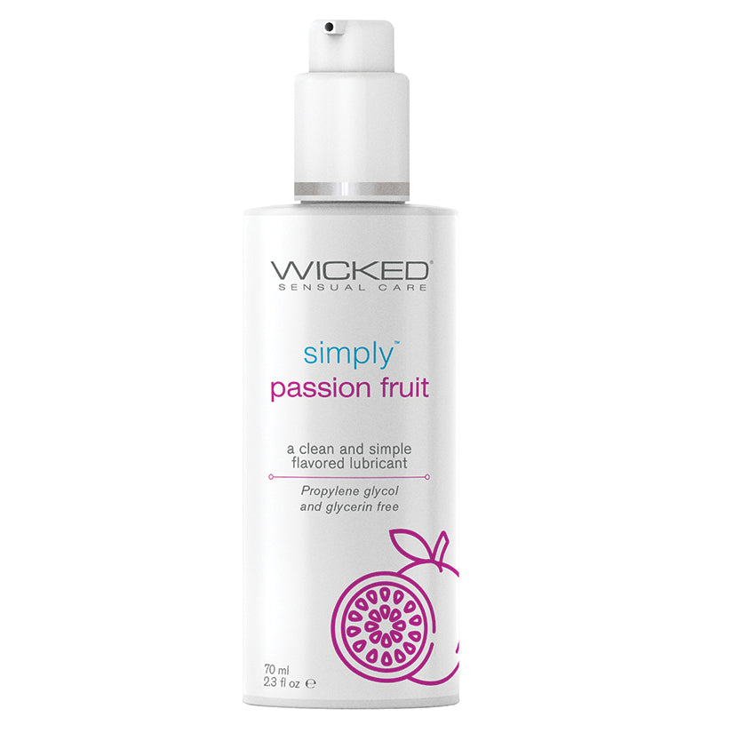 Wicked Simply Flavored-Passion Fruit 2.3oz Default Title Wicked Sensual Care Sexual Wellness - Lubricants