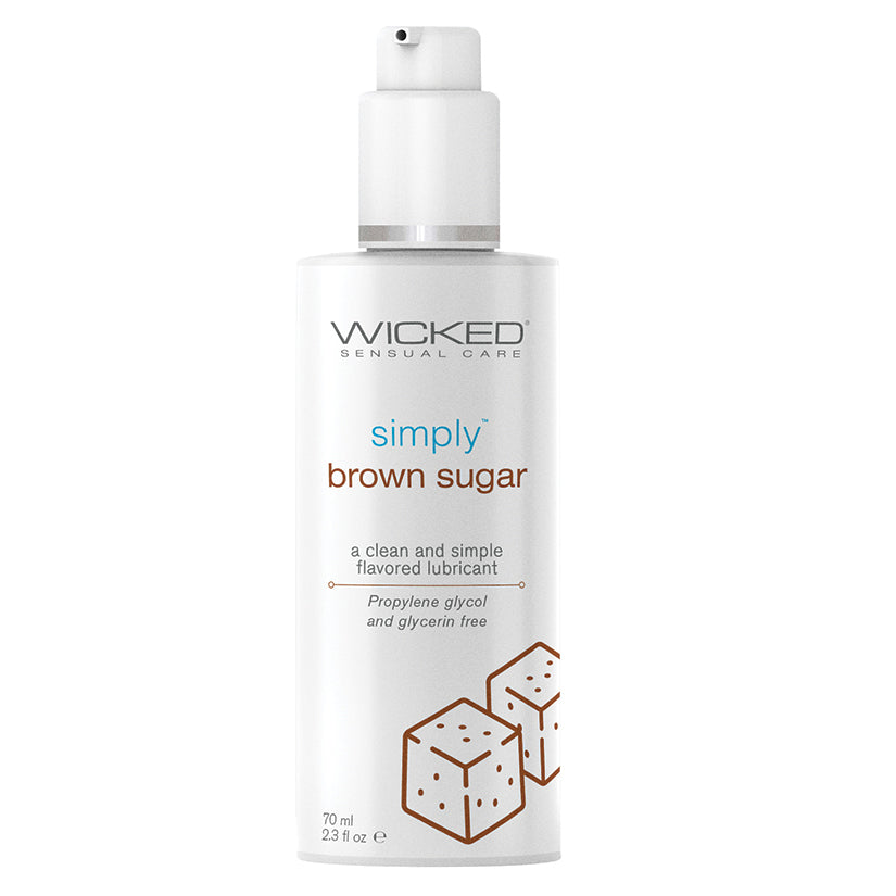 Wicked Simply Flavored-Brown Sugar 2.3oz Default Title Wicked Sensual Care Sexual Wellness - Lubricants
