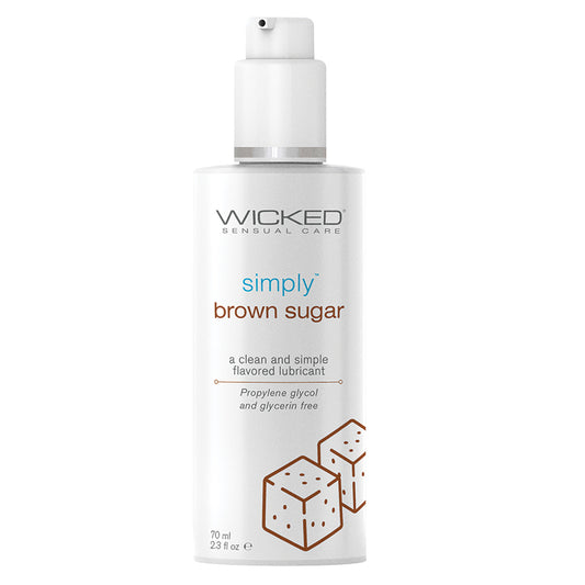 Wicked Simply Flavored-Brown Sugar 2.3oz Default Title Wicked Sensual Care Sexual Wellness - Lubricants