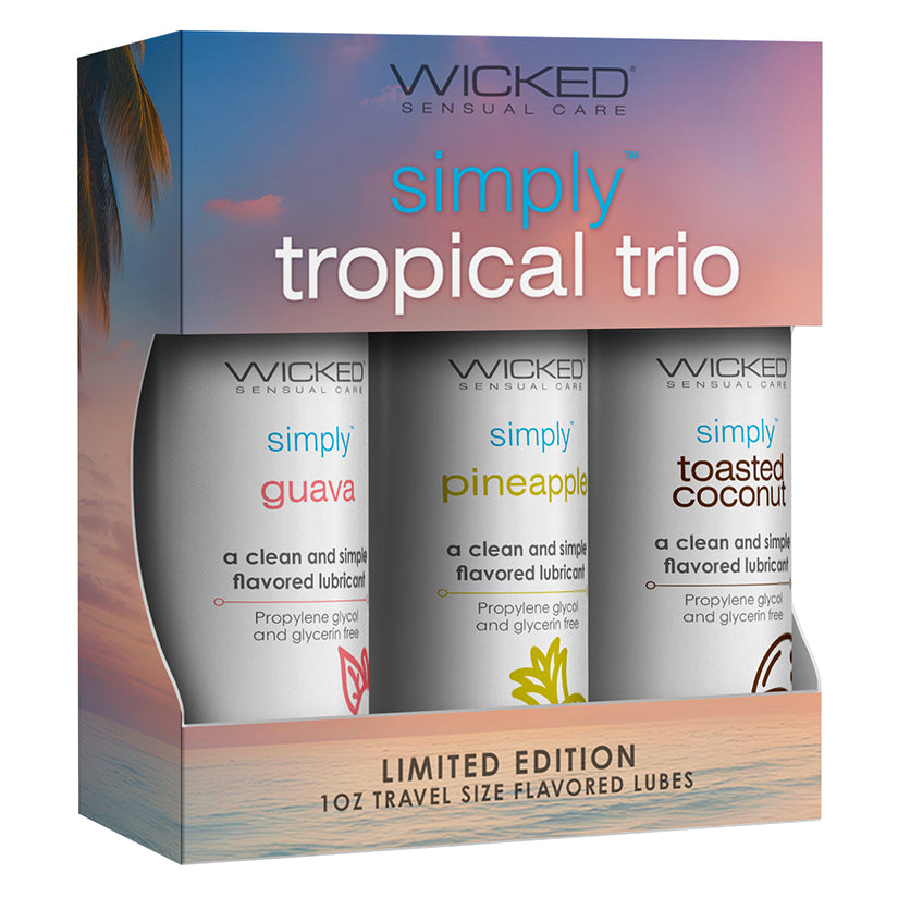 Wicked Sensual Simply Tropical Trio Default Title Wicked Sensual Care Sexual Wellness - Lubricants