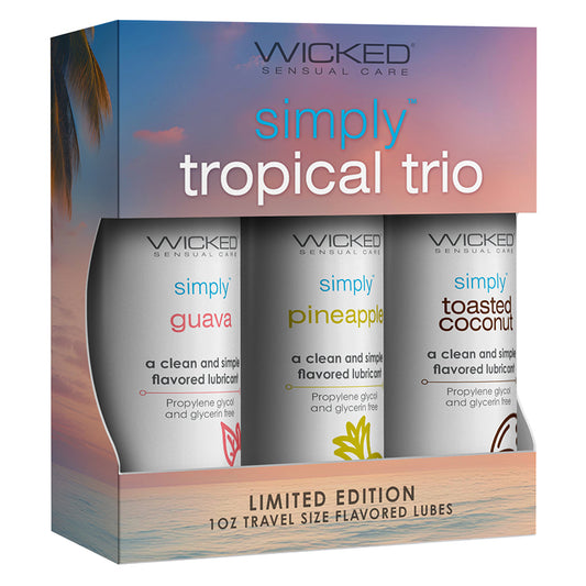 Wicked Sensual Simply Tropical Trio Default Title Wicked Sensual Care Sexual Wellness - Lubricants