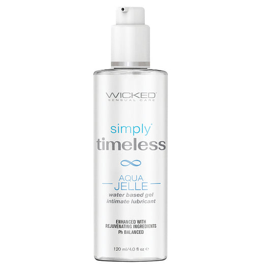 Wicked Simply Timeless Aqua Jelle Water-Based Gel Lubricant 4oz Default Title Wicked Sensual Care Sexual Wellness - Lubricants