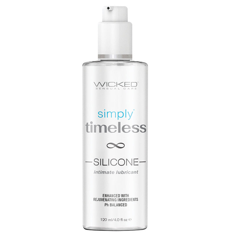 Wicked Simply Timeless Silicone Based Lubricant 4oz Default Title Wicked Sensual Care Sexual Wellness - Lubricants
