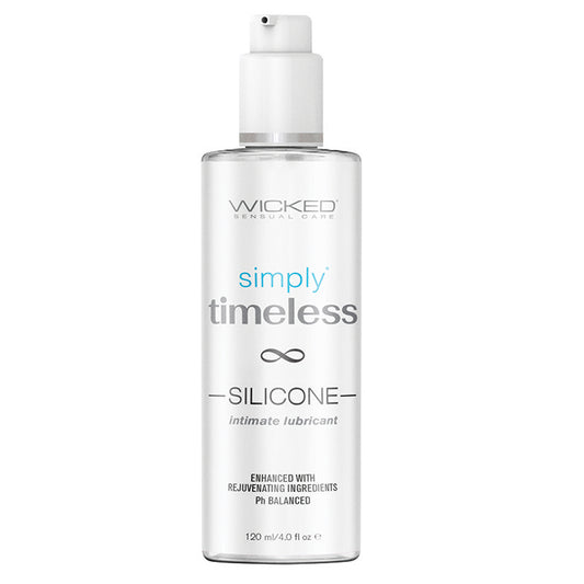 Wicked Simply Timeless Silicone Based Lubricant 4oz Default Title Wicked Sensual Care Sexual Wellness - Lubricants