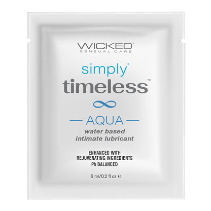 Wicked Sensual Simply Timeless Packet Aqua Default Title Wicked Sensual Care Sexual Wellness - Lubricants