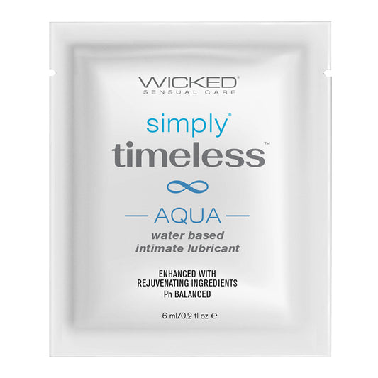 Wicked Sensual Simply Timeless Packet Aqua Default Title Wicked Sensual Care Sexual Wellness - Lubricants