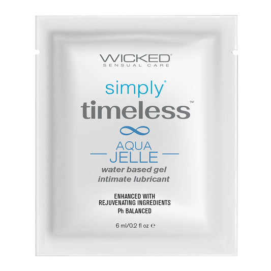 Wicked Sensual Simply Timeless Packet Aqua Jelle Default Title Wicked Sensual Care Sexual Wellness - Lubricants