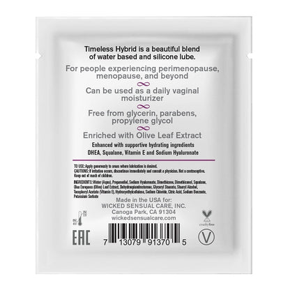 Wicked Sensual Simply Timeless Packet Hybrid Wicked Sensual Care Sexual Wellness - Lubricants