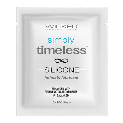 Wicked Sensual Simply Timeless Packet Silicone Default Title Wicked Sensual Care Sexual Wellness - Lubricants