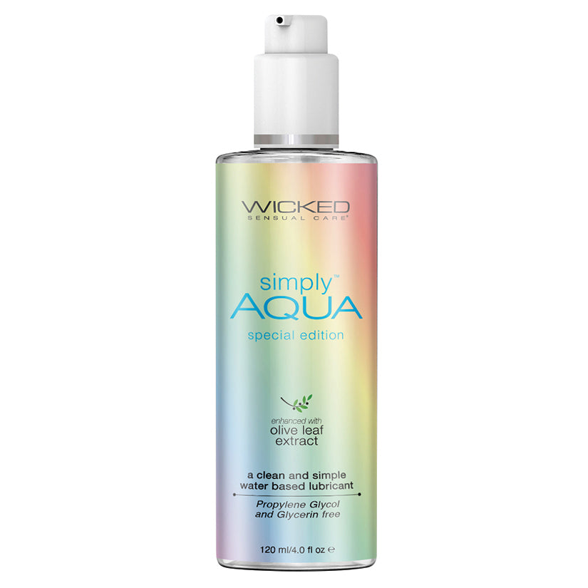 Wicked Simply Aqua Special Edition 4oz Default Title Wicked Sensual Care Sexual Wellness - Lubricants