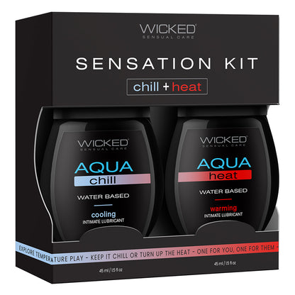 Wicked Sensual Care Sensations Kit Chill + Heat 2pk Default Title Wicked Sensual Care Sexual Wellness - Lubricants