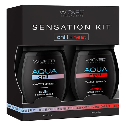 Wicked Sensual Care Sensations Kit Chill + Heat 2pk Default Title Wicked Sensual Care Sexual Wellness - Lubricants