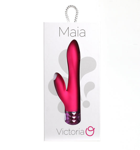 Victoria Crystal Gem Dual Vibrator - Pink Default Title Maia Toys Toys - Vibrators