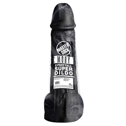 Moby 2 Foot Tall Super Dildo - Black [DROP SHIP ONLY]