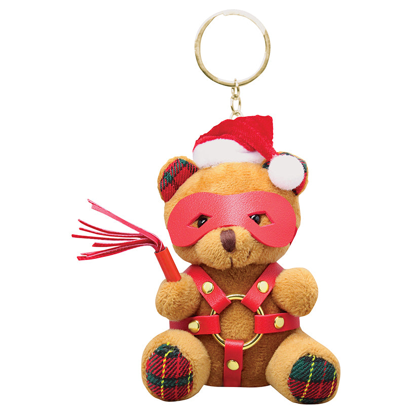 Master Series Holiday Bondage Bear Keychain-Brown