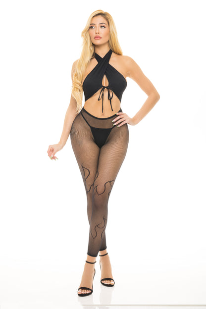 Gives You Hell 3 Pc Set - One Size - Black Default Title Pink Lipstick Women - Lingerie - Sets
