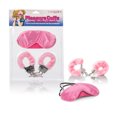Pleasure Cuffs With Satin Mask Default Title CalExotics - California Exotic Novelties Toys - Fetish