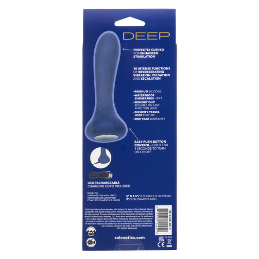 Deep Curve - Blue Default Title CalExotics - California Exotic Novelties Toys - Anal Toys
