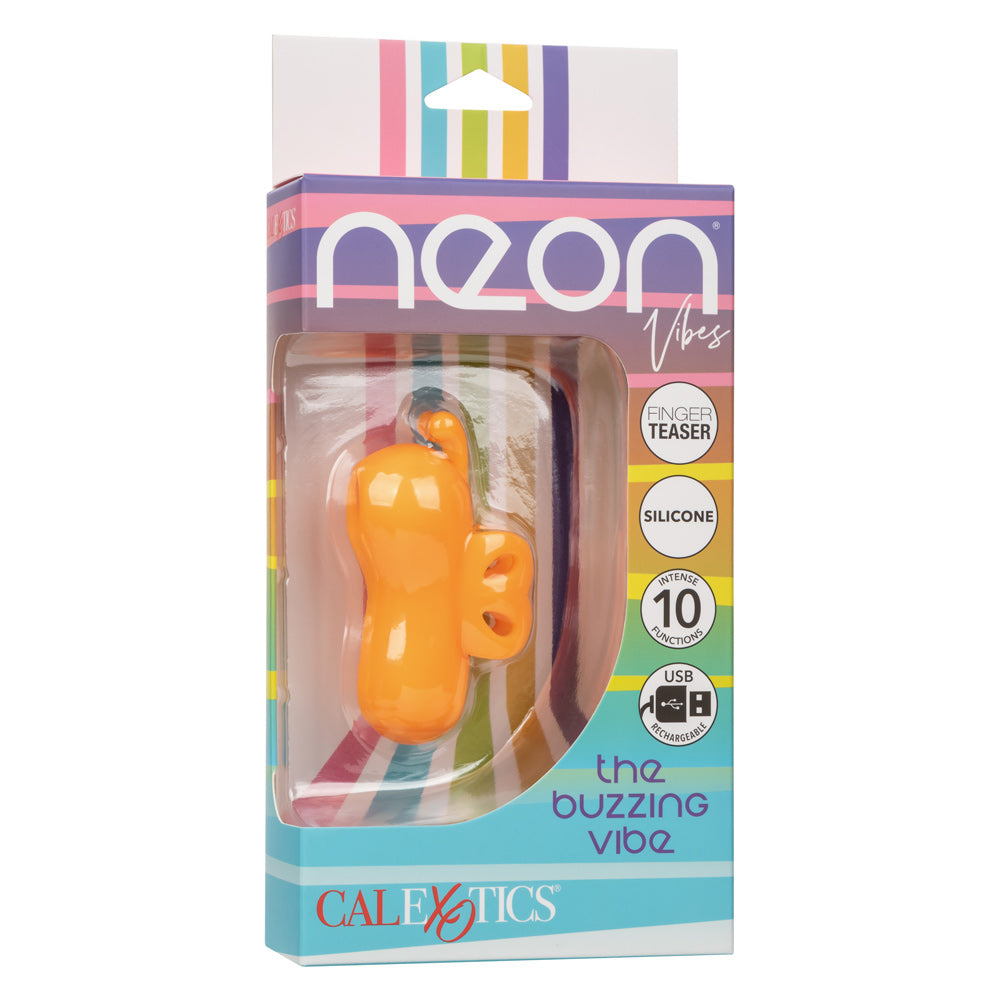 Neon Vibes - the Buzzing Vibe - Orange Default Title CalExotics - California Exotic Novelties Toys - Vibrators