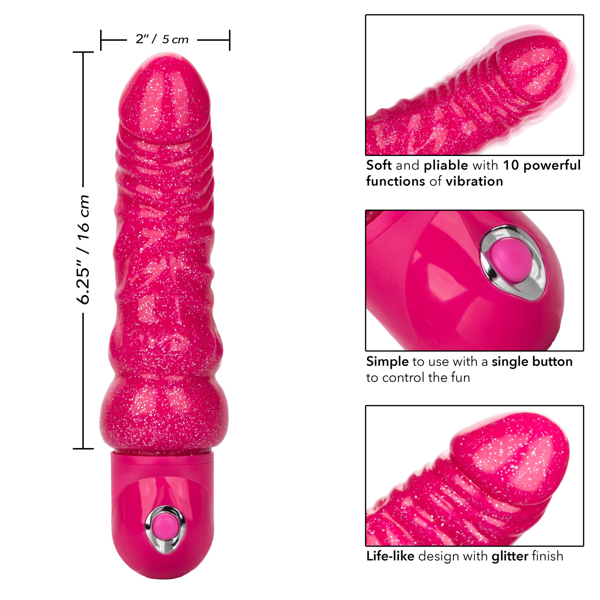 Naughty Bits Lady Boner Bendable Personal Vibrator Default Title CalExotics - California Exotic Novelties Toys - Vibrators