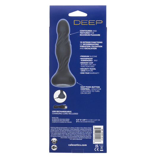 Deep Swirl - Black Default Title CalExotics - California Exotic Novelties Toys - Anal Toys