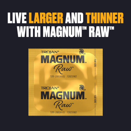 Trojan Magnum Raw 3 Ct Condoms Default Title Paradise Marketing Health - Condoms