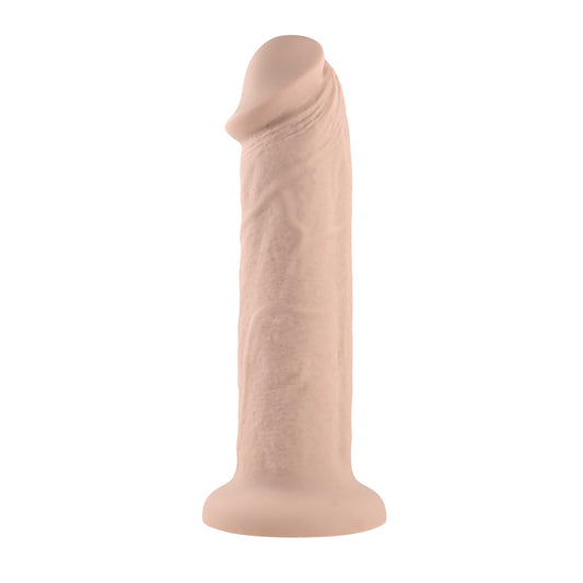 7 Inch Girthy Vibrating Dong - Light Default Title Evolved Novelties Toys - Dildos