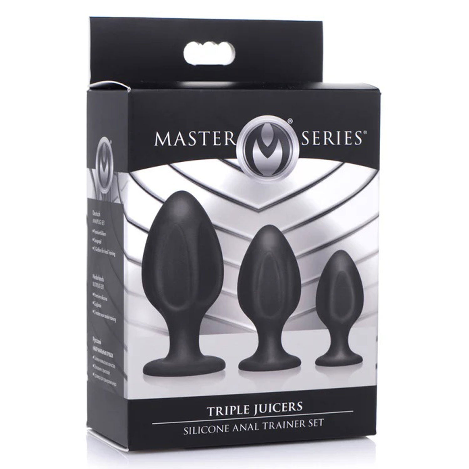 Triple Juicers Silicone Anal Trainer Set - Black Default Title XR Brands Toys - Anal Toys