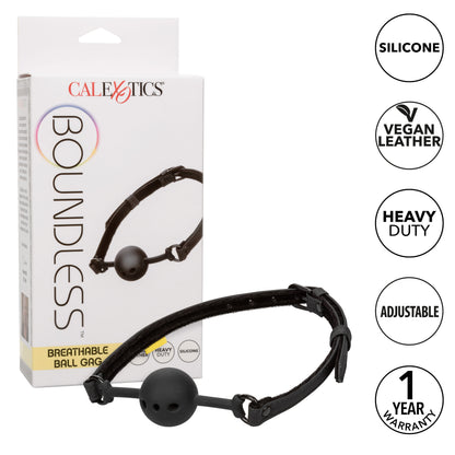 Boundless Breathable Ball Gag - Black Default Title CalExotics - California Exotic Novelties Toys - Fetish