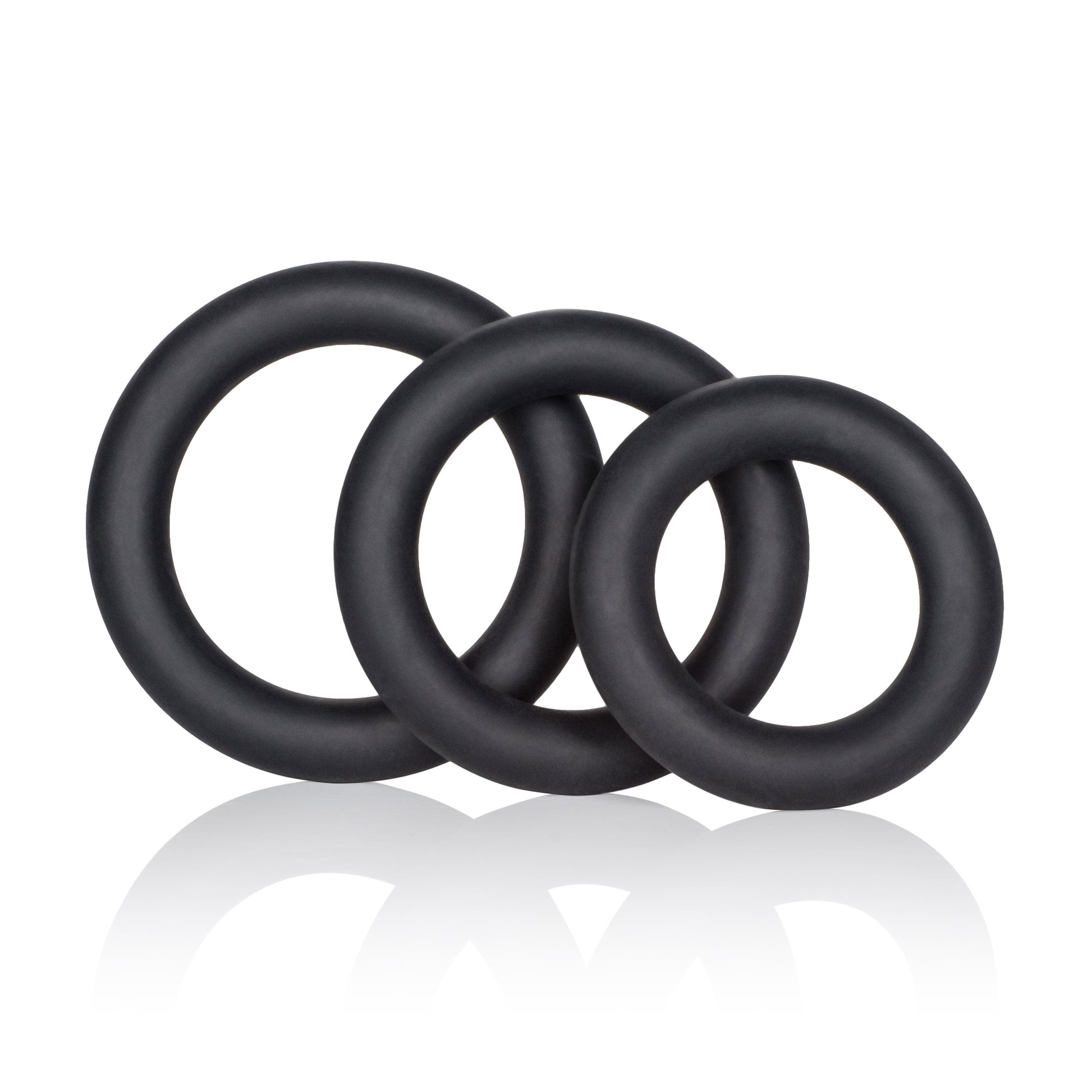 Dr. Joel Kaplan Silicone Support Rings - Black Default Title CalExotics - California Exotic Novelties Toys - Cockrings