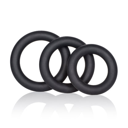 Dr. Joel Kaplan Silicone Support Rings - Black Default Title CalExotics - California Exotic Novelties Toys - Cockrings