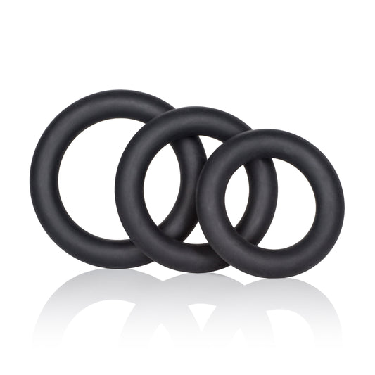Dr. Joel Kaplan Silicone Support Rings - Black Default Title CalExotics - California Exotic Novelties Toys - Cockrings