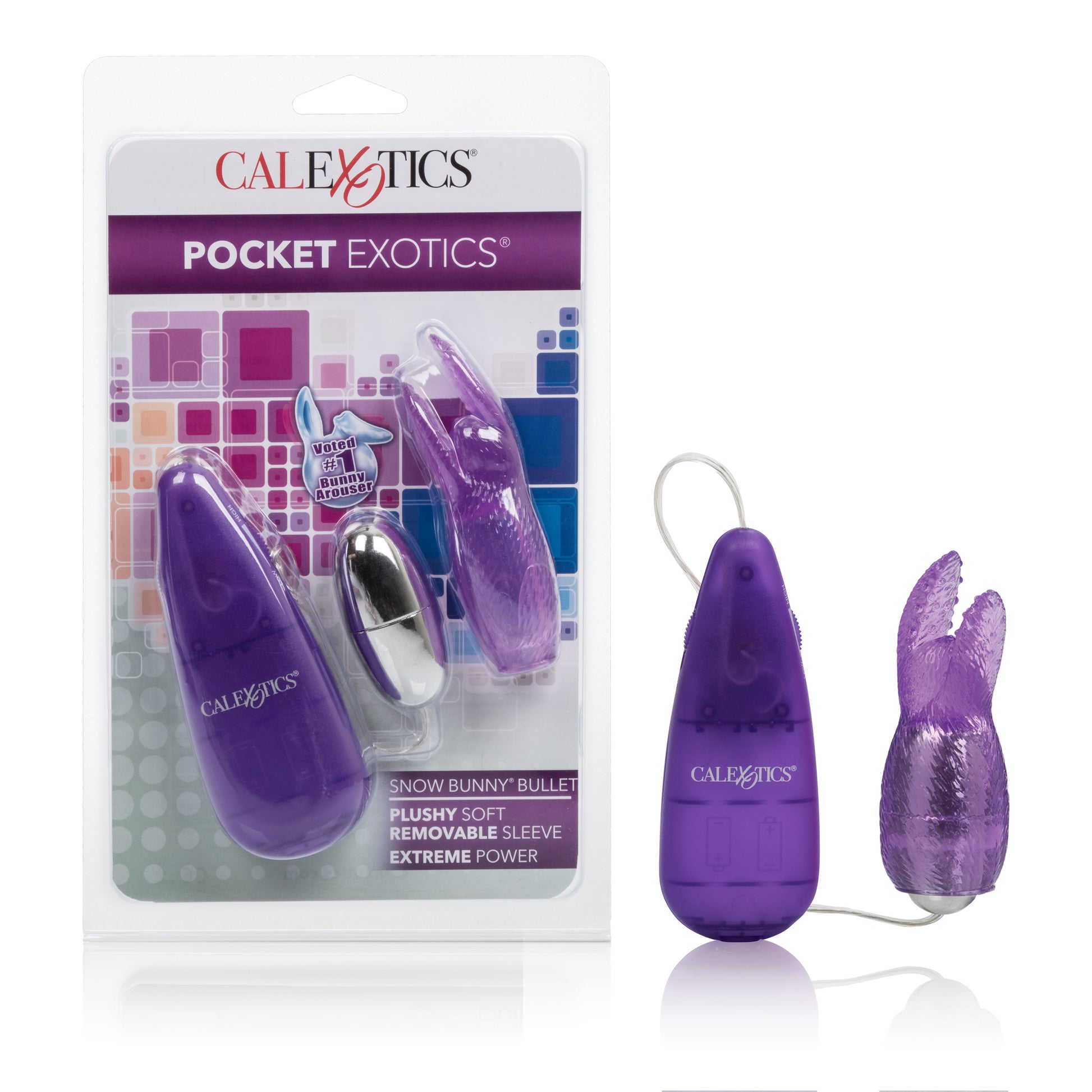 Pocket Exotics Snow Bunny Bullet - Purple Default Title CalExotics - California Exotic Novelties Toys - Vibrators