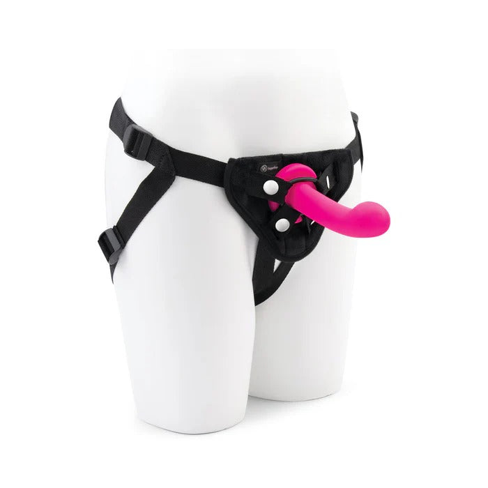 Together Pop 5 in. Silicone Dildo and Harness Set Pink Hustler Toys - Fetish