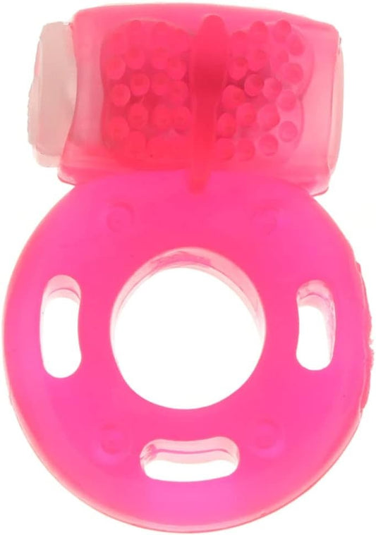 Foil Pack Vibrating Ring - Pink CalExotics - California Exotic Novelties Toys - Cockrings