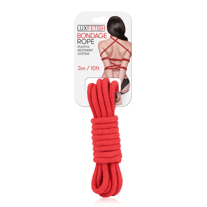 Sexy Bondage Rope 3m / 10ft - Red Electric Novelties Toys - Fetish