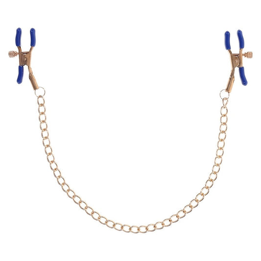 Cougar Chained Nipple Clamps Sportsheets Toys - Fetish