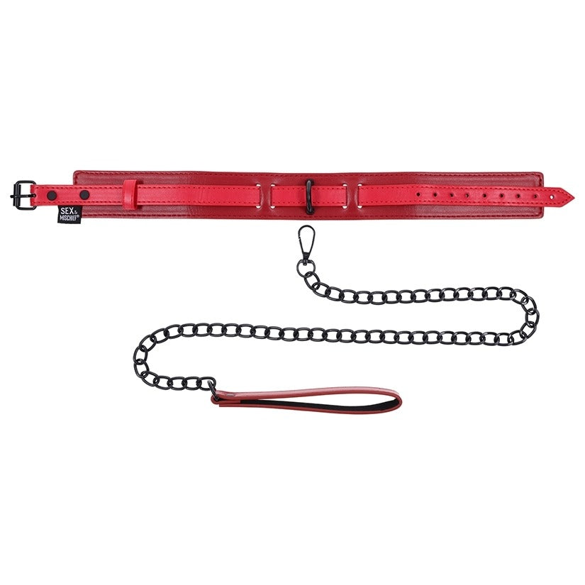 Ex's & Oh's Collar and Leash Sportsheets Toys - Fetish
