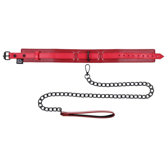 Ex's & Oh's Collar and Leash Sportsheets Toys - Fetish