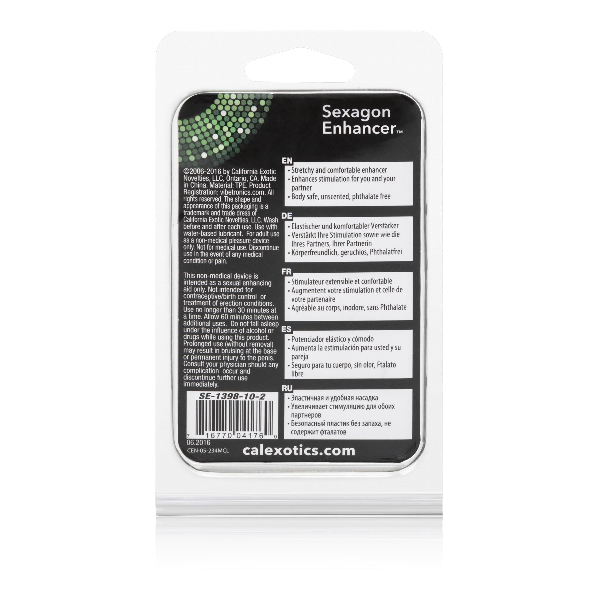 Sexagon Enhancer CalExotics - California Exotic Novelties Toys - Cockrings