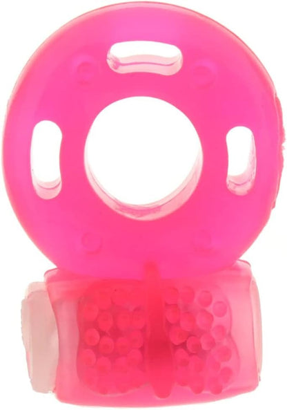 Foil Pack Vibrating Ring - Pink CalExotics - California Exotic Novelties Toys - Cockrings