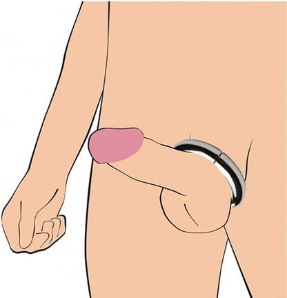 Mega Magnetize Stainless Steel Magnetic Cock Ring Master Series Toys - Cockrings