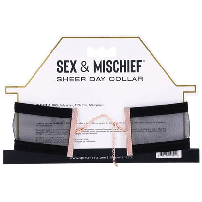 S&M Sheer Day Collar Sportsheets Toys - Fetish
