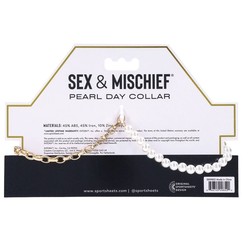S&M Pearl Day Collar Sportsheets Toys - Fetish