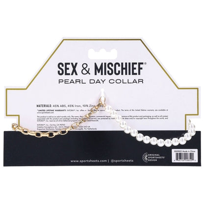 S&M Pearl Day Collar Sportsheets Toys - Fetish